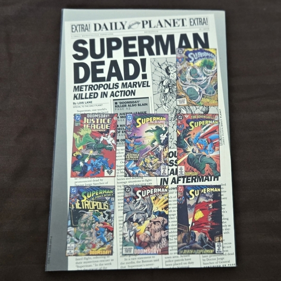 THE DEATH OF SUPERMAN TPB 1993 1st EDITION HIGH GRADE - Picture 3 of 9